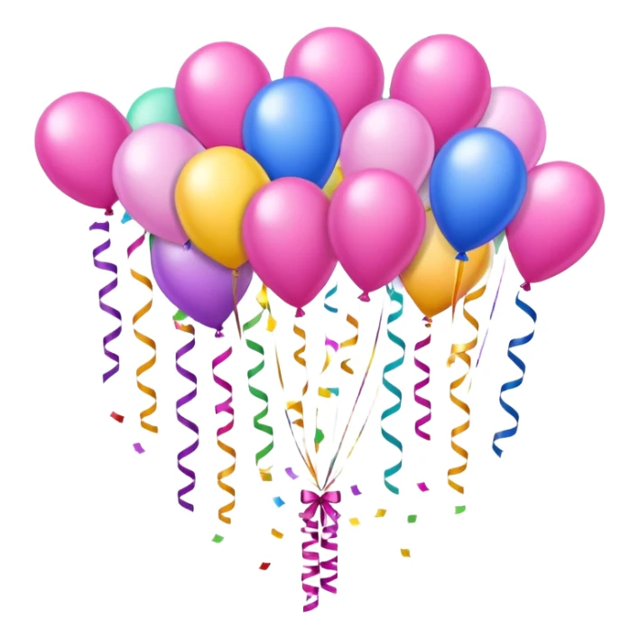 Girlie birthday decorations sticker