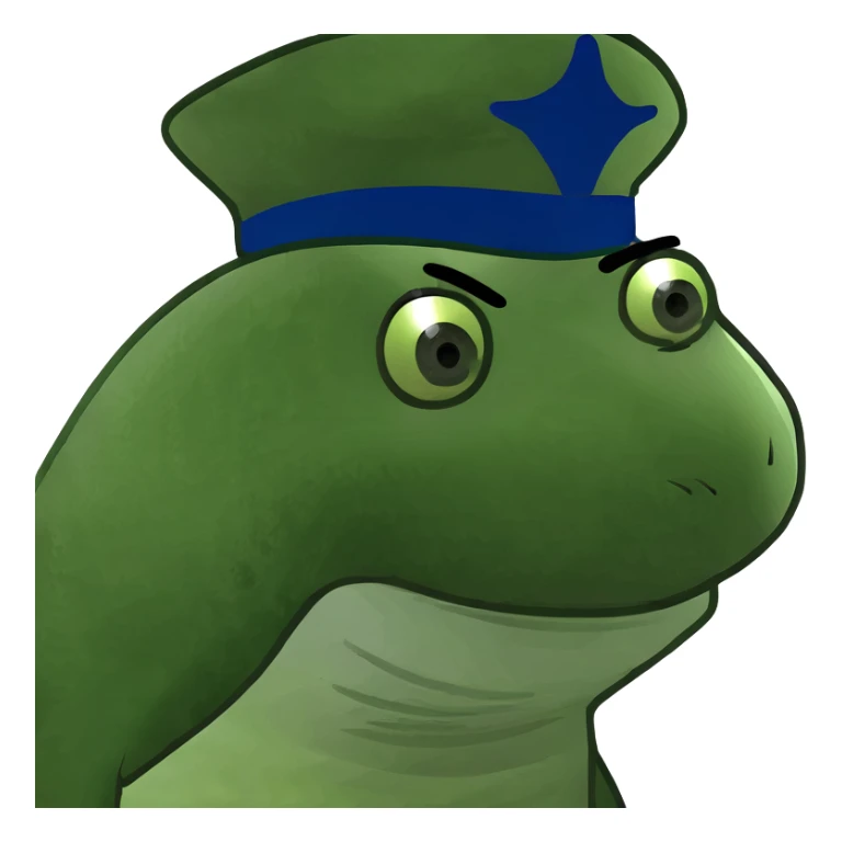 Shark with a top hat sticker