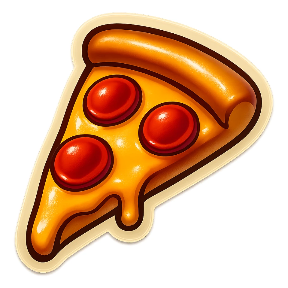 pizza slice sticker