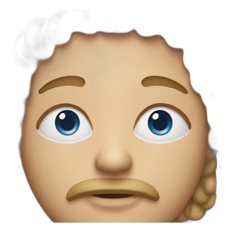 A face with symbols on the mouth  sticker