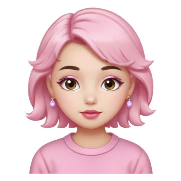  Soft Girl
Origin: TikTok/Western

Key Features: Pastel blush, gloss or tinted balm, fluffy brows, shimmery lids, small hair clips or pigtails.

Vibe: Playful, sweet, pastel-saturated cuteness — very Y2K meets kawaii.

Signature Trick: Emphasizes youthful, doll-like features with lots of pink. sticker