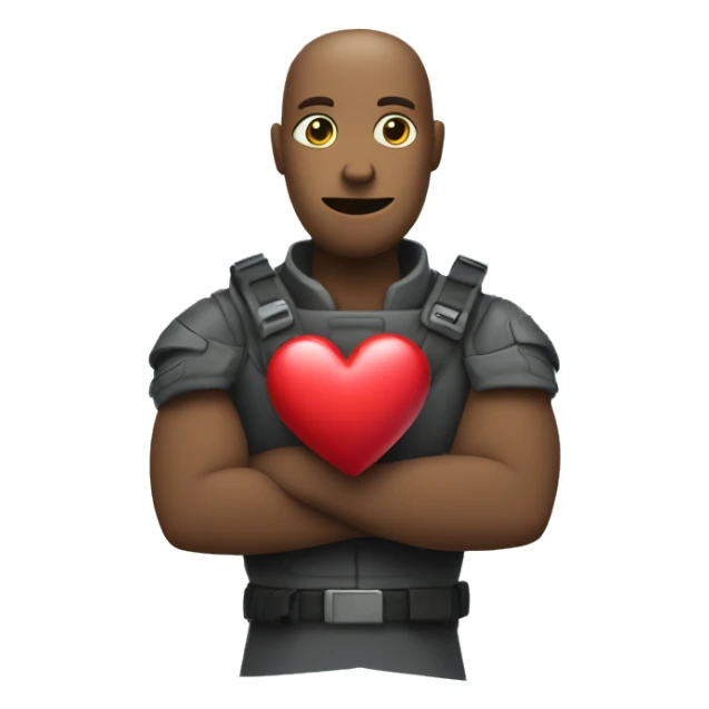 P Hugging Heart: A heart with small arms wrapping around it, representing self-love or sending a virtual hug. sticker