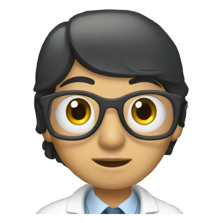 Eye doctor with black hair and money sticker