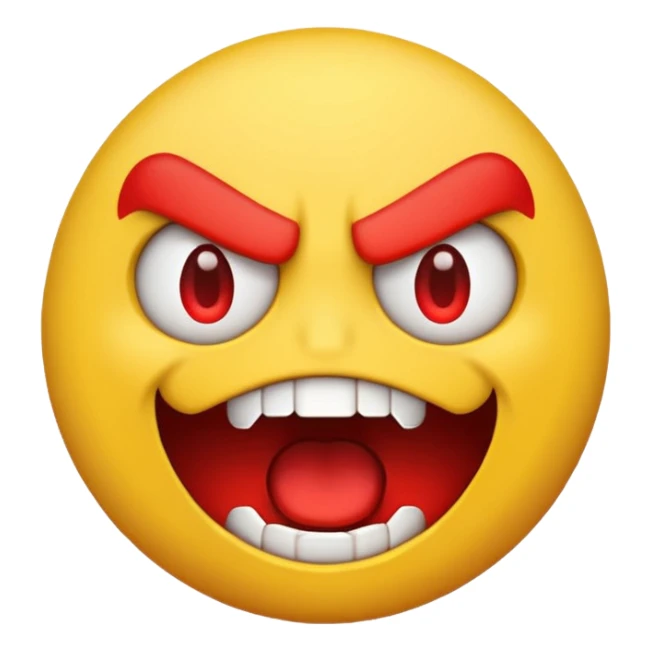 angry  emoji just like in the pacman  sticker
