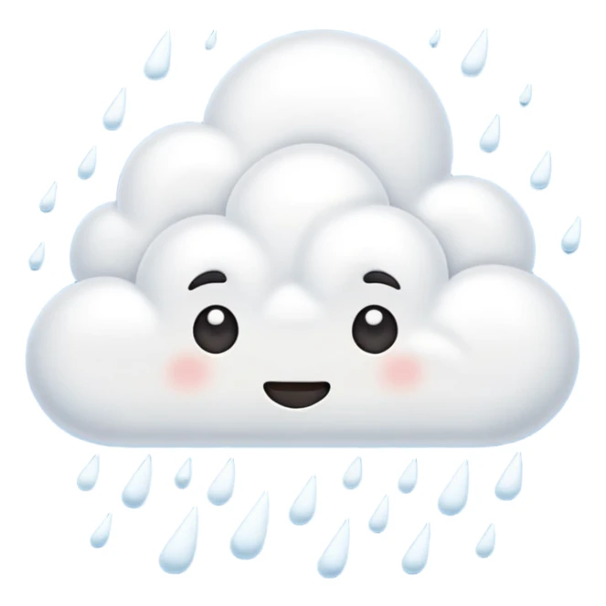 clouds with a lot of snow and thunder sticker