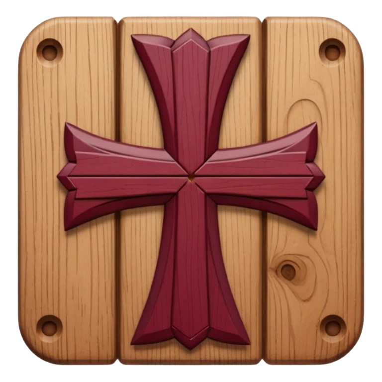 La cruz de borgoña sticker