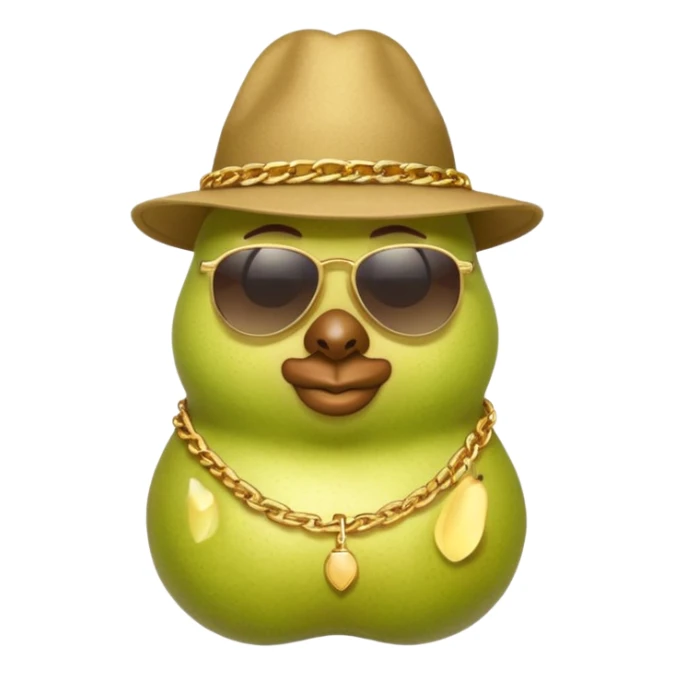 birnen gangster amy rapper als birne sticker