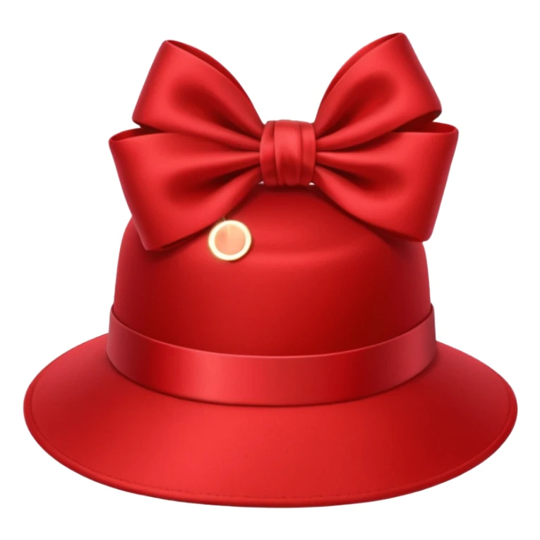 bow on a hat sticker