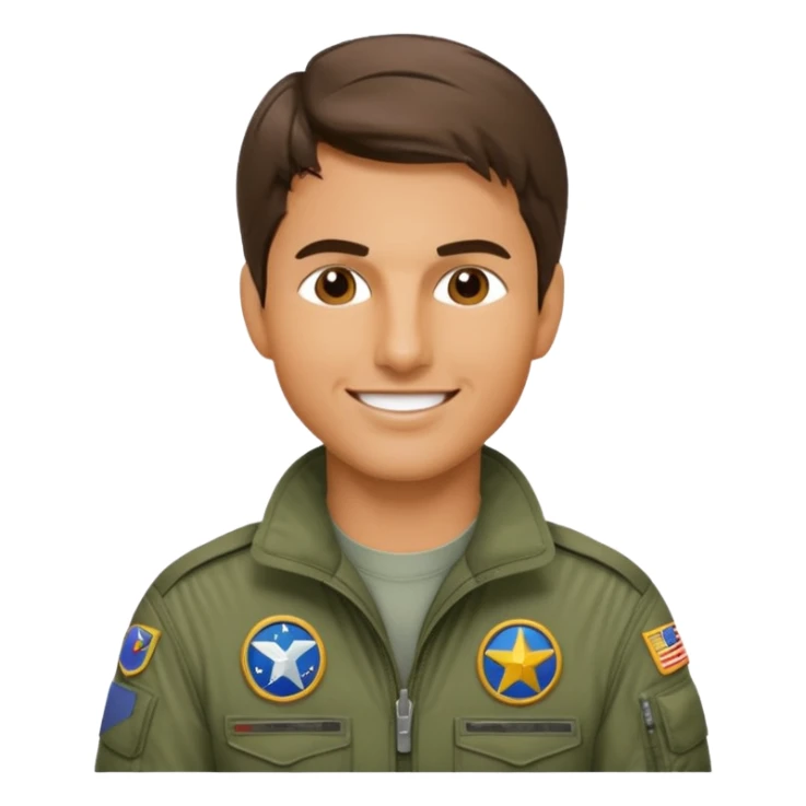 tom cruise in top gun sticker