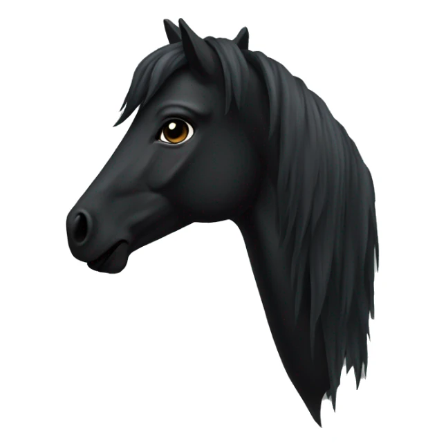 Dark horse black colors sticker