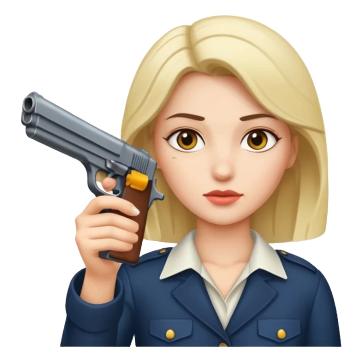 women up at gun point  sticker