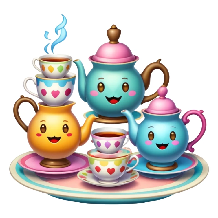 Mad tea party in wonderland sticker