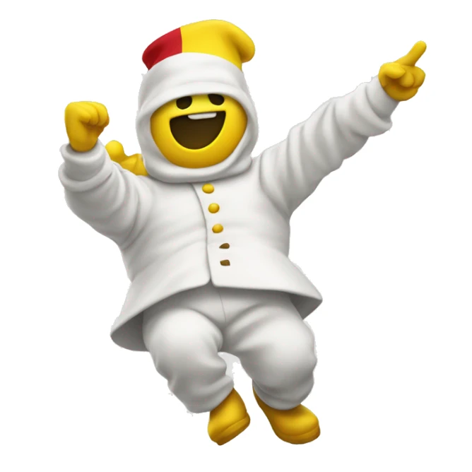 Bonhomme jaune qui fait un dab  sticker