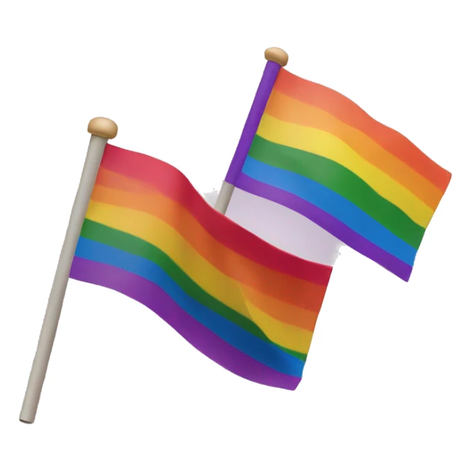 bi flag with gay flag sticker