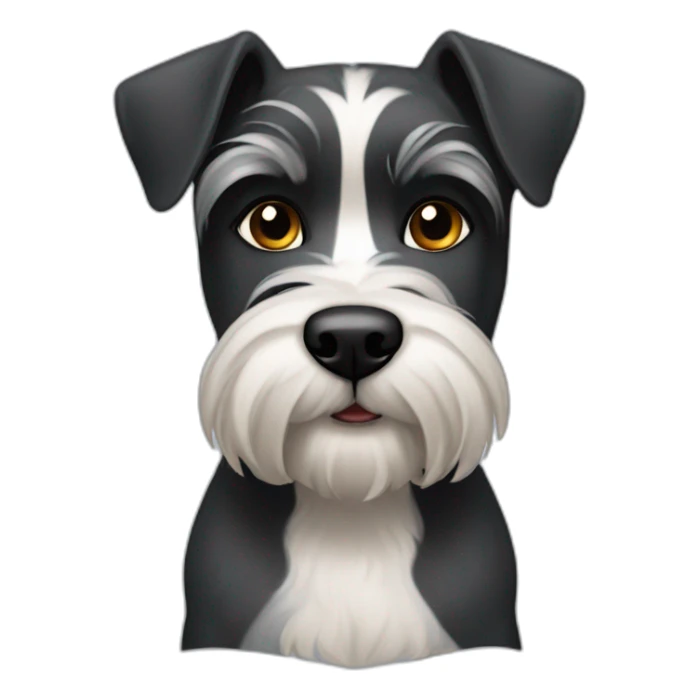 york and Schnauzer mix sticker