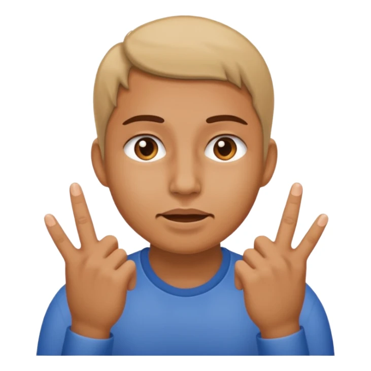 Non il doit tirer ses joue vert l’extérieur avec ses doits sticker