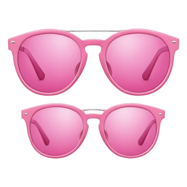pink sunglasses, fashionable pink frame sunglasses with pink lenses sticker