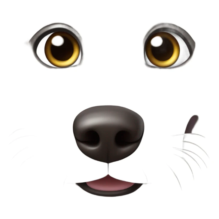 kawaii white and grey siberian husky sticker