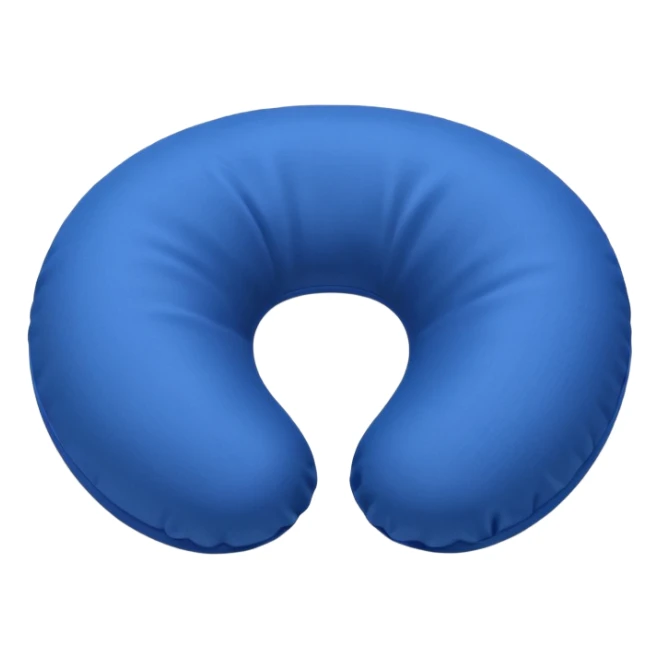 A soft U-shaped travel pillow covered in smooth fabric for cozy neck support. sticker