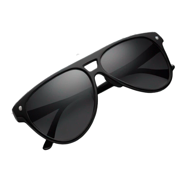 black thin fashion sunglasses no person sticker