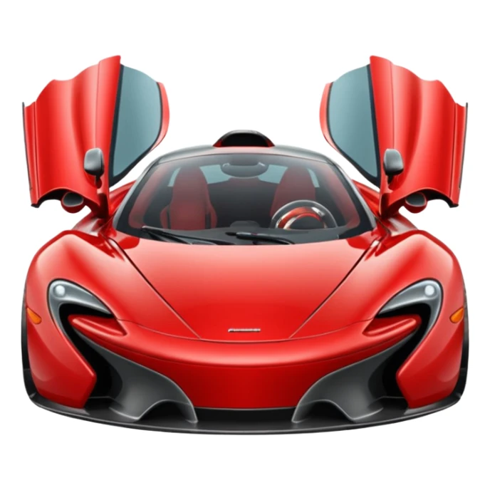 maak een auto en het is een mc laren sticker
