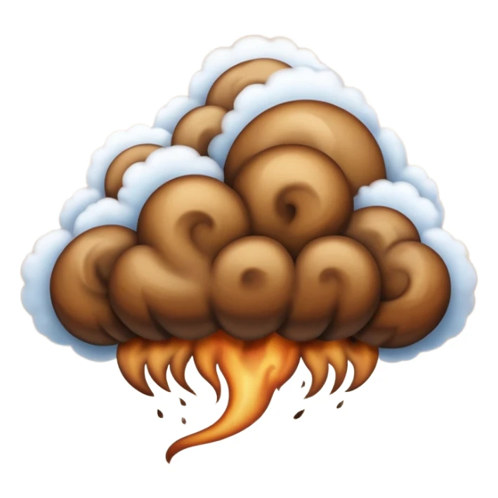 brown cloud sticker