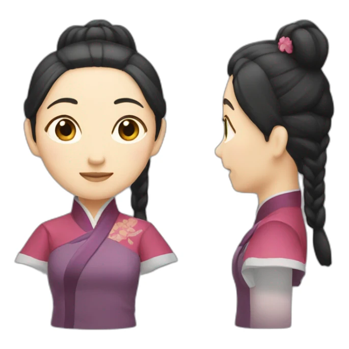 Qingjian smart woman sticker