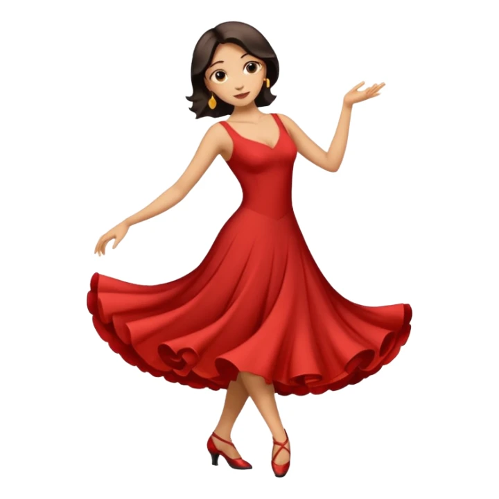tango dancing woman emoji profile photo sticker