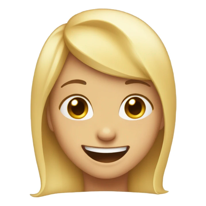 a girl laughing heartily with tears in her eyes. sticker