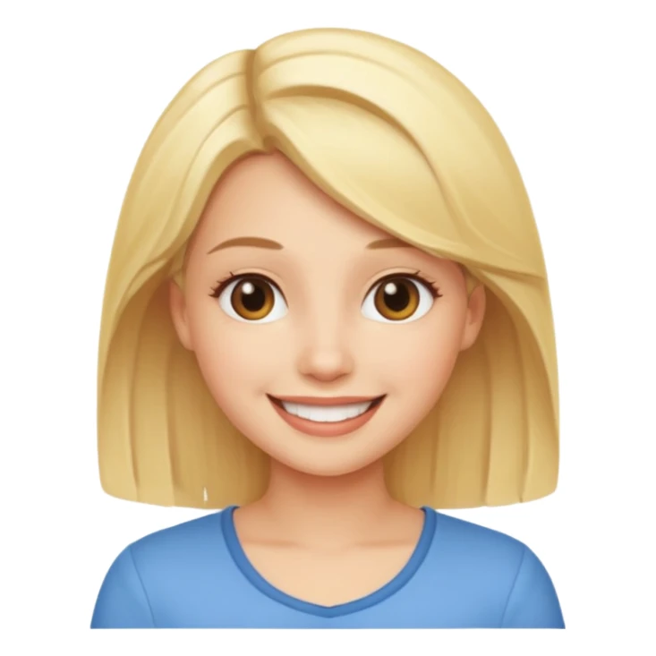 blonde womand, cute, from sector commercial sticker