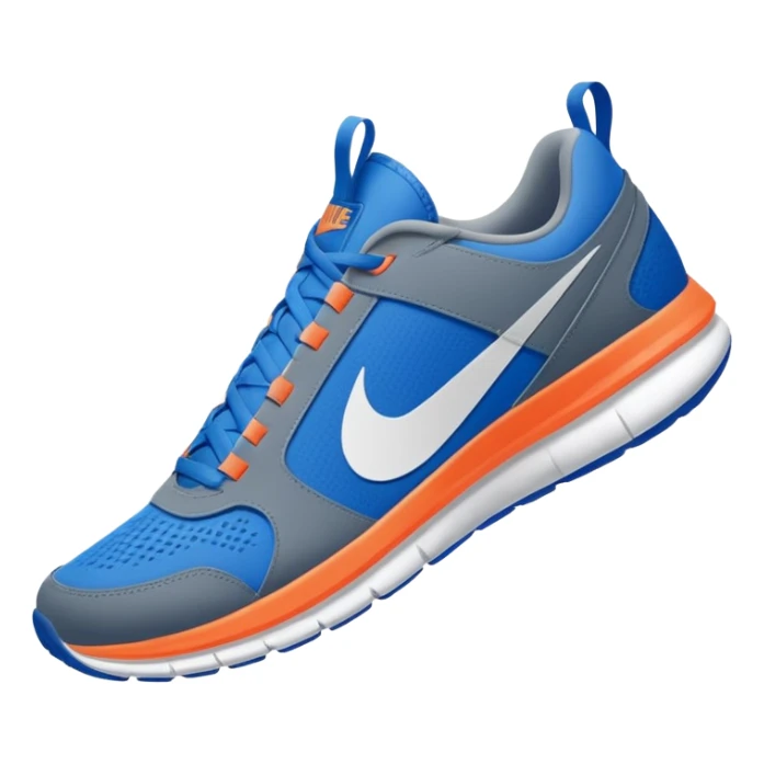 Um tubarão de tênis azul da Nike  sticker