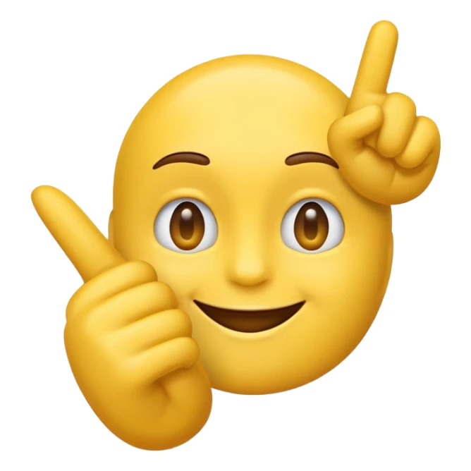 A emoji flipping you off smiling  sticker