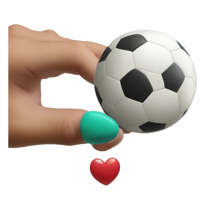 Barbus avec un ballon de foot dans les mains  sticker