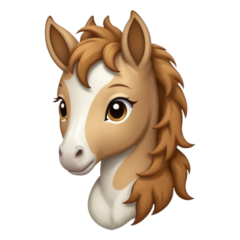 Light brown and white Gypsy vanna Foal sticker