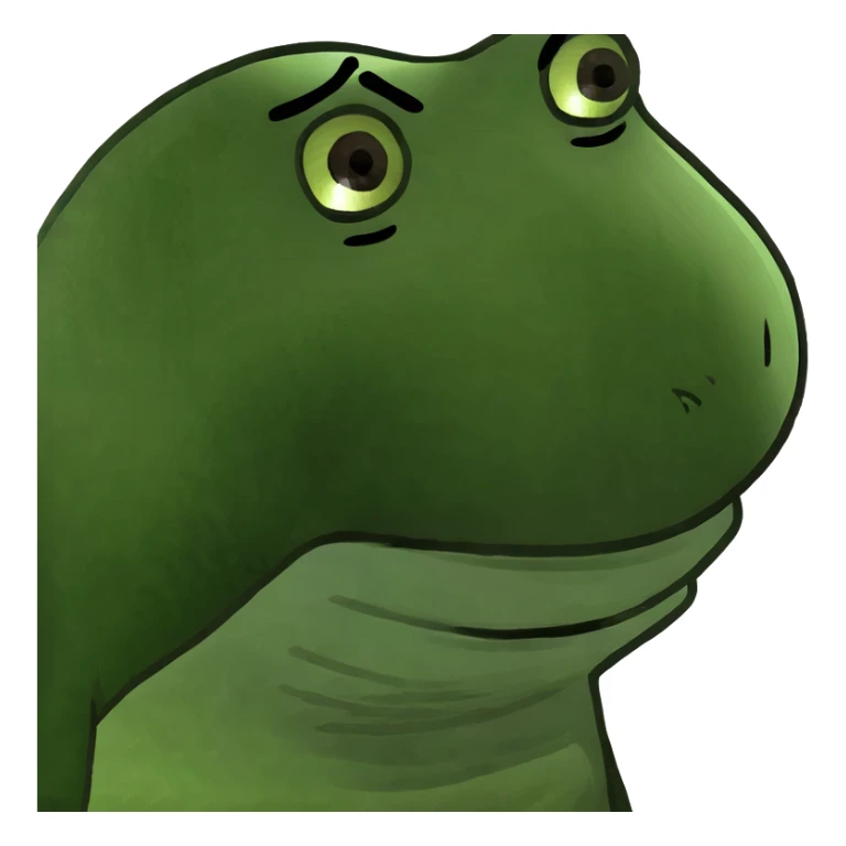 2 hairs man that has pimpiles and brown eyes sticker