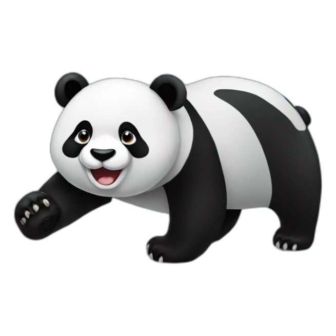 black friday sale panda sticker