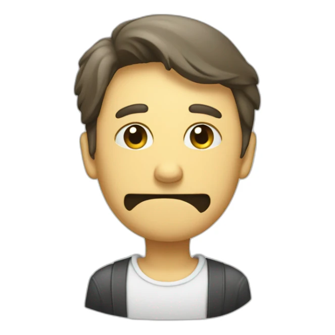 Monsieur qui pleure sur des toilettes sticker