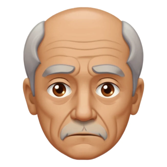 abuelo de pueblo serio y desconfiado. estilopaco martinez soria sticker