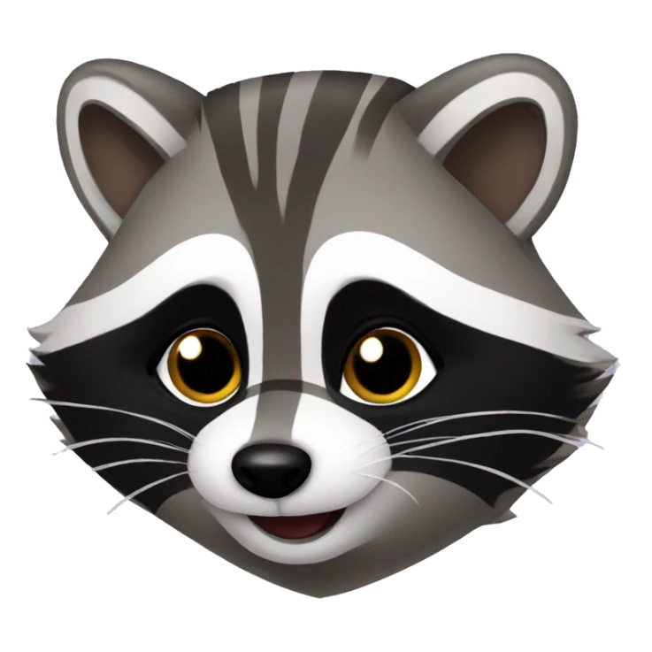 Raccoon in love sticker