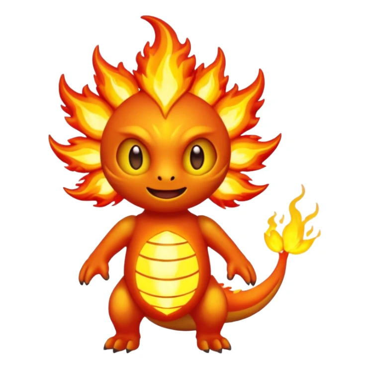 Sola-Fakémon-hybrid-creature (full body)  sticker