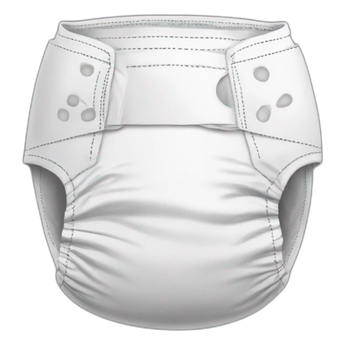 An adult diaper sticker