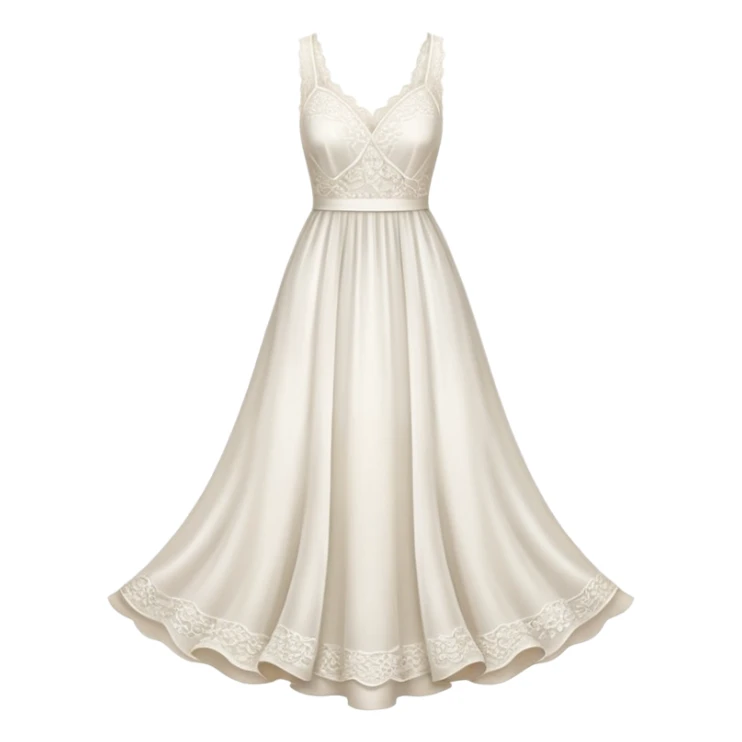 white dress sticker