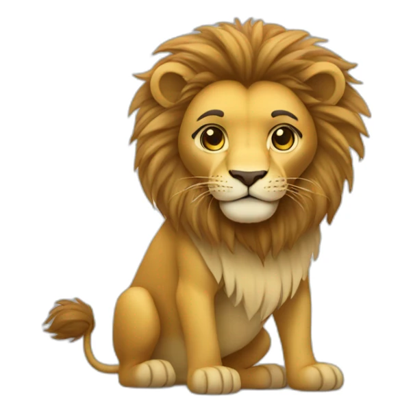 un lion avec un tutu sticker