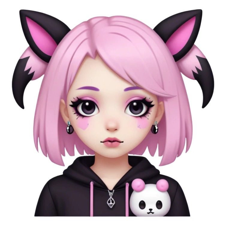  pastel goth italian kuromi sticker