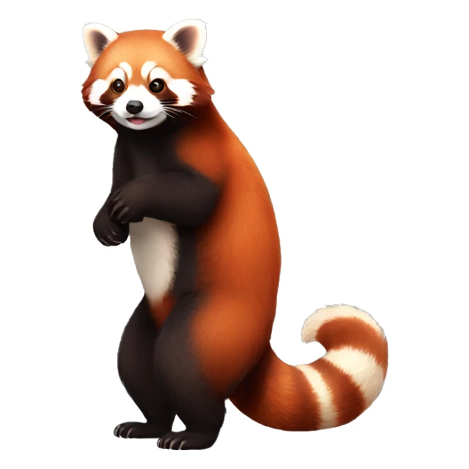 Red Panda-ferret-hybrid full body sticker