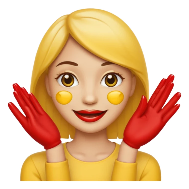 Sassy emoji nails 💅🏼+😉+👄 not realistic like a yellow emoji  sticker