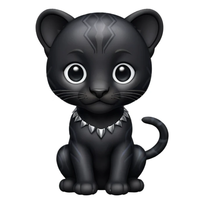 Pantera negra cuerpo pequeña tipo whatsapp sticker