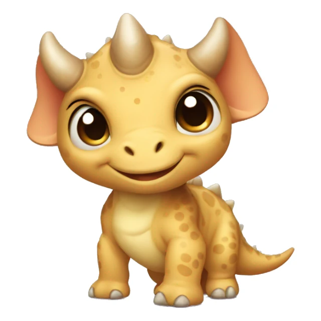 cute baby triceratops sticker