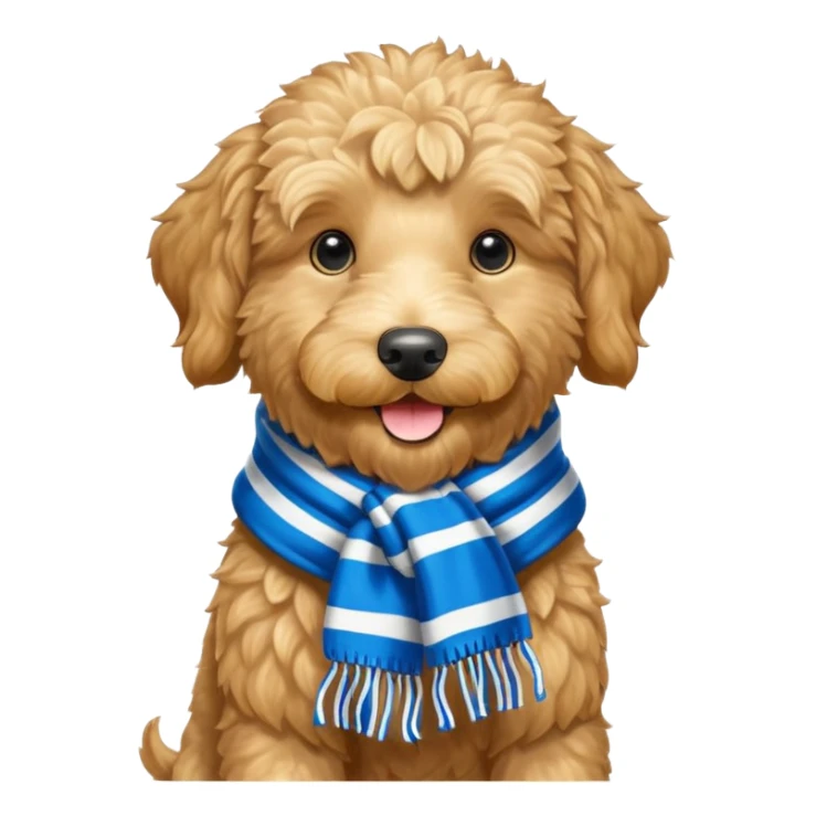 Huddersfield town golden doodle sticker
