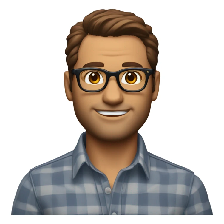 Memoji of Andrew Huberman	Intellectual, tortoiseshell glasses, crisp button-downs	Jacked, intellectual, wears shirts sticker